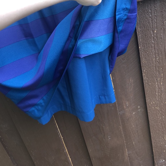 NWT LOFT Two Toned Blue/Purple Striped Dress - Picture 7 of 8